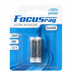 Батарейка FOCUSray ULTRA ALKALINE LR03/BL2 - 2 шт на блистере 