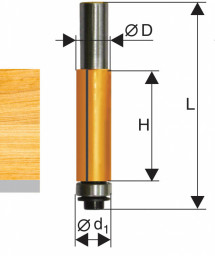 Фреза кромочная прямая ЭНКОР 9,5*25 мм