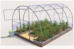 Каркас теплицы Урожайная 100 25х25