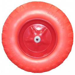 Колесо для тачки PU 400мм;4,00/4,8*80 D16/12 бескамерное