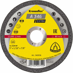 Круг отрезной по камню KLINGSPOR Kronenflex Extra 230*3*22,23 мм