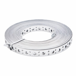 Лента перфорированная, вентиляционная, прямая, 1 мм, LP V, 2 см х 25 м, цинк Сибртех