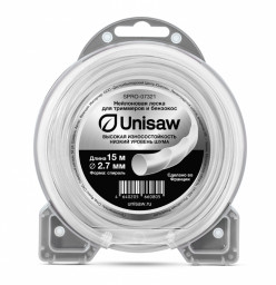 Леска триммерная 2.7мм 15м спираль Unisaw