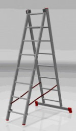 Лестница 2 х 10 алюминиевая Новая высота серия NV100