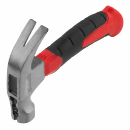 Молоток-гвоздодер мини, боек с магнитом, фибергласовая двухкомпонентная рукоятка, 250 г Matrix