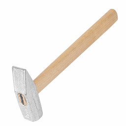 Молоток слесарный, 800 г, квадратный боек, деревянная рукоятка
