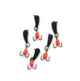 Мормышка вольф. ЯМАН Дьявол d-5 мм, вес 1,9 г, капля с глазком, цв. флуор. красный