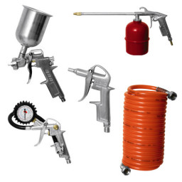 Набор для пневмоинструмента МАТRIХ 5 шт верхний бачок с быстросъёмным соединением