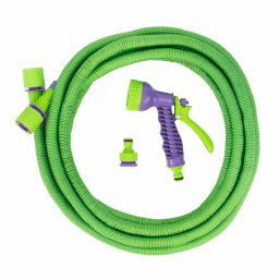 Набор поливочный, шланг 5-15 м, пистолет 7 реж., с быстросъемным соединителем Palisad