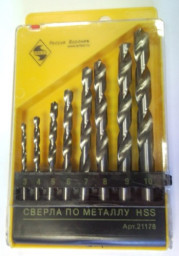 Набор сверл по металлу 3-4-5-6-7-8-9-10 мм (8 шт) "ЭНКОР"