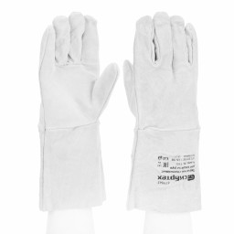 Перчатки спилковые с манжетой для садовых и строительных работ, размер XL, Сибртех