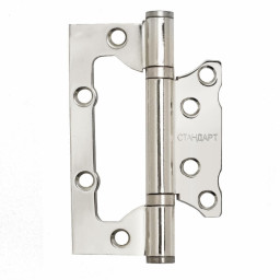 Петля 100х63х2мм накладная СТАНДАРТ 2BB CP хром без врезки
