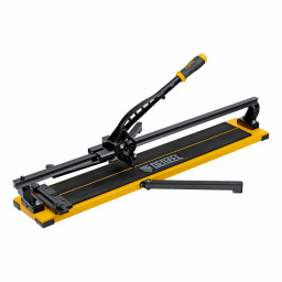 Плиткорез рельсовый 800х16мм, каретка на подш., стальная станина, усил. рукоятка-пенал Denzel