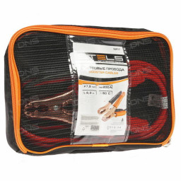 Провода стартовые 200 А, 2,3 м. сумка на молнии