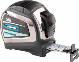 Рулетка 5 м*19 мм двухсторонний зацеп нейлон, двуст. шкала GRОSS