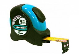 Рулетка 5 м*19 мм двухсторонняя шкала, нейлоновое покрытие GRОSS