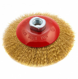 Щетка 115 мм.  М14 "тарелка" витая проволка "МАТRIХ"