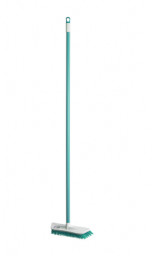 Щетка для подметания шробер с черенком 120 см Elite Волга бирюзовый