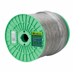 Трос металлополимерный прозрачный ПР-8.0, толщина 8.0 мм, катушка 100 метров Сибртех