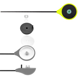 Удочка-балалайка зимняя SALMO HANDY ICE ROD 24см желт.