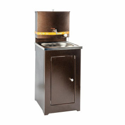 Умывальник с ЭВН 17 л металл бак/нерж мойка/тумба металл медь PRAKTISCHE HOME