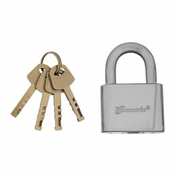 Замок навесной, хромированное покрытие 50 мм Matrix