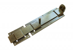 Засов дверной с проушиной плоский ДОМАРТ ЗПП-350 бронза антик